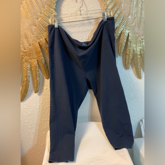 ❌Suave Womens Capri Leggings 3X Tummy Control Blue - Picture 2 of 4
